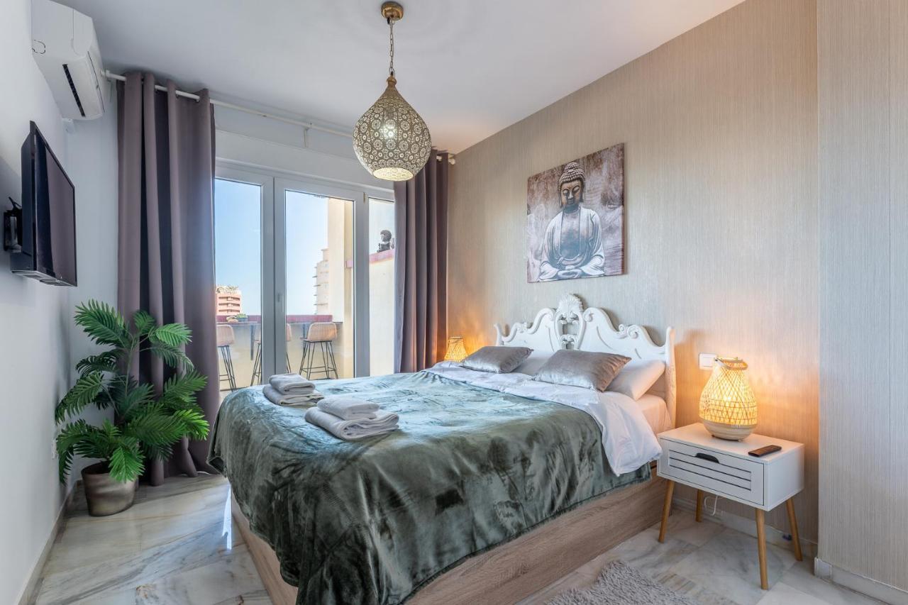 Benalmadena Beachfront Retreat Big Balcony And City Sea Views Apartment Luaran gambar