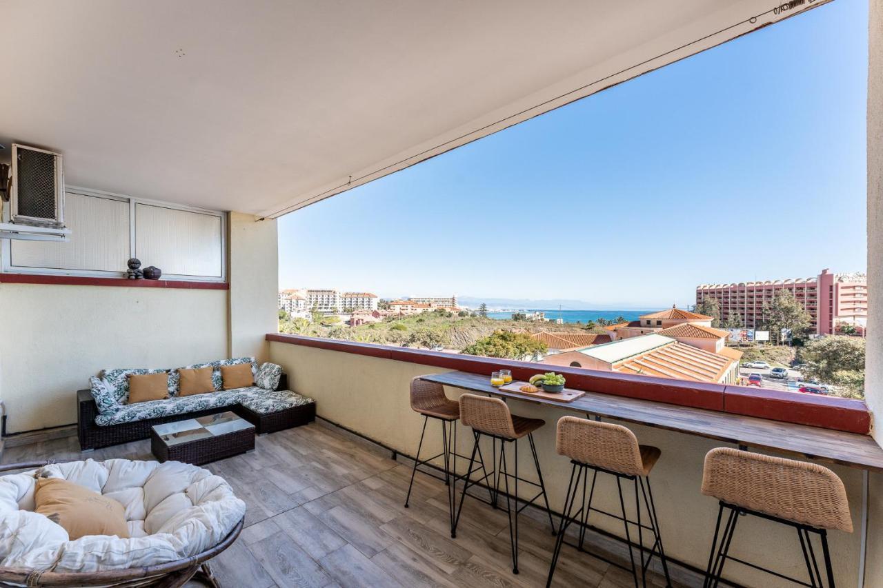 Benalmadena Beachfront Retreat Big Balcony And City Sea Views Apartment Luaran gambar